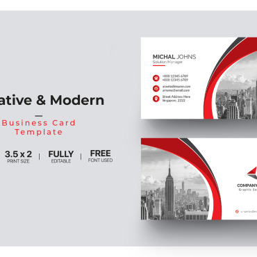 Card Template Corporate Identity 112837