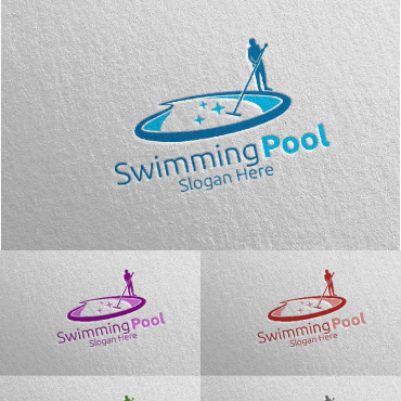 Aqua Clean Logo Templates 112912