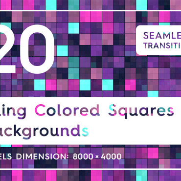 Squares Patterncolored  113074