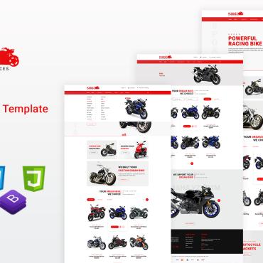 Motor Bike Responsive Website Templates 113114