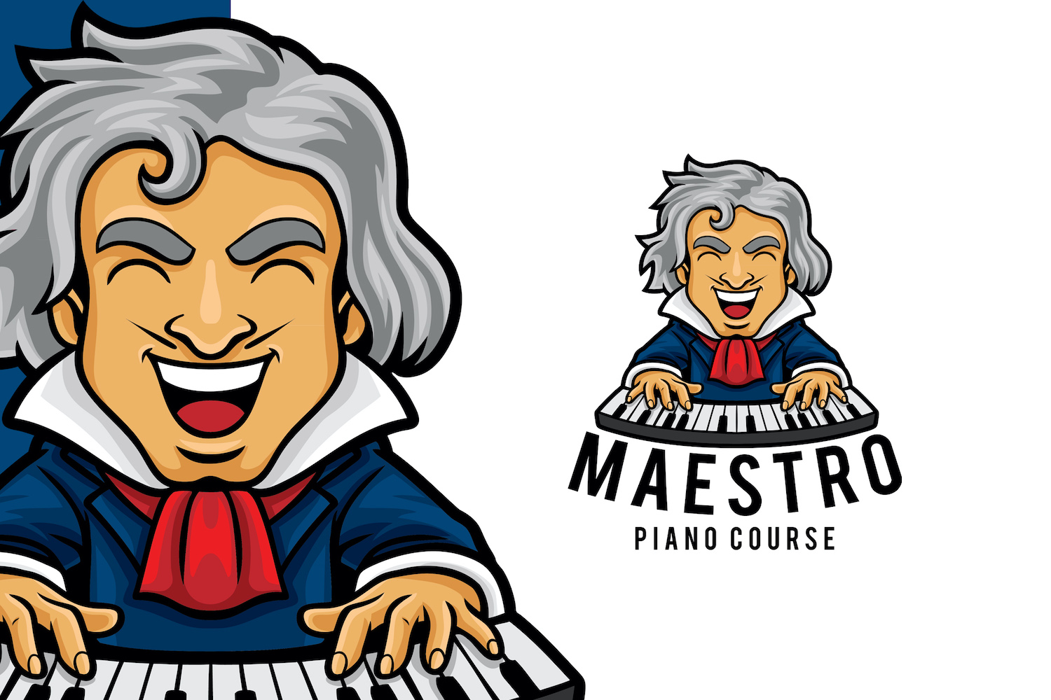 Piano Course Logo Template