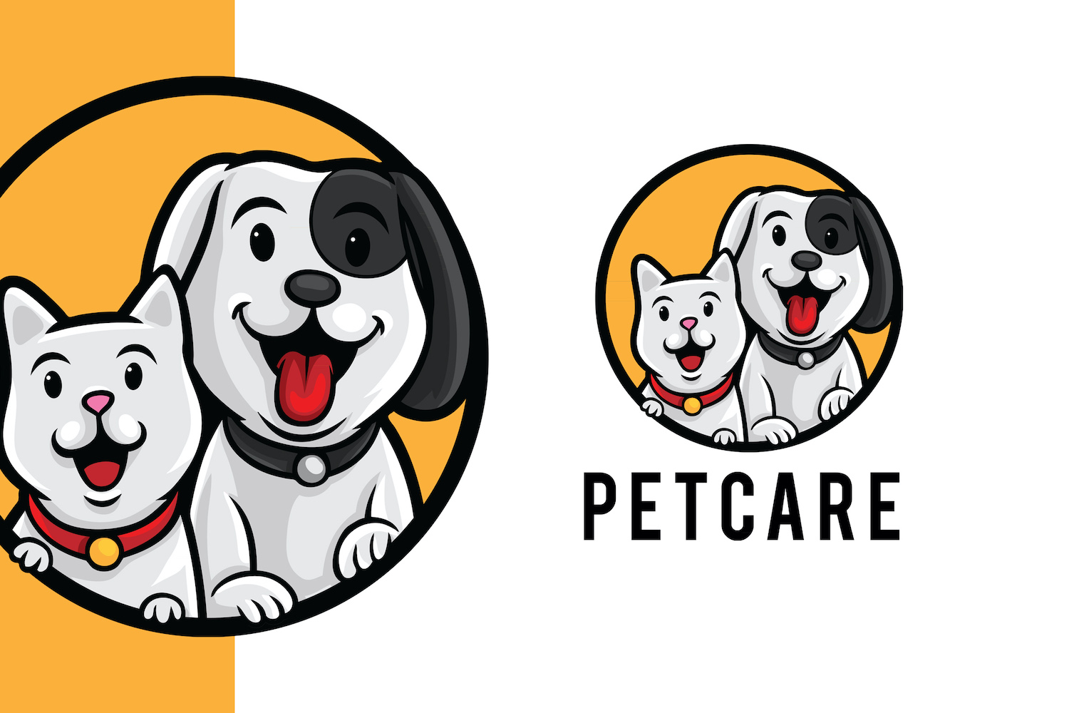 Pet Care Mascot Logo Template