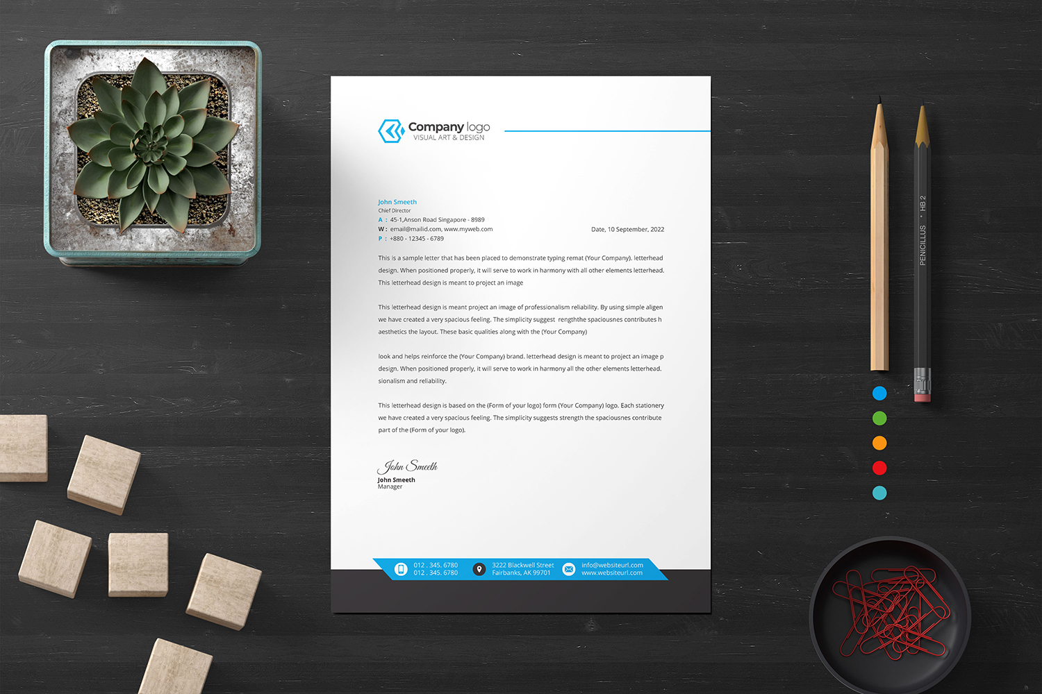 Letterhead - Corporate Identity Template