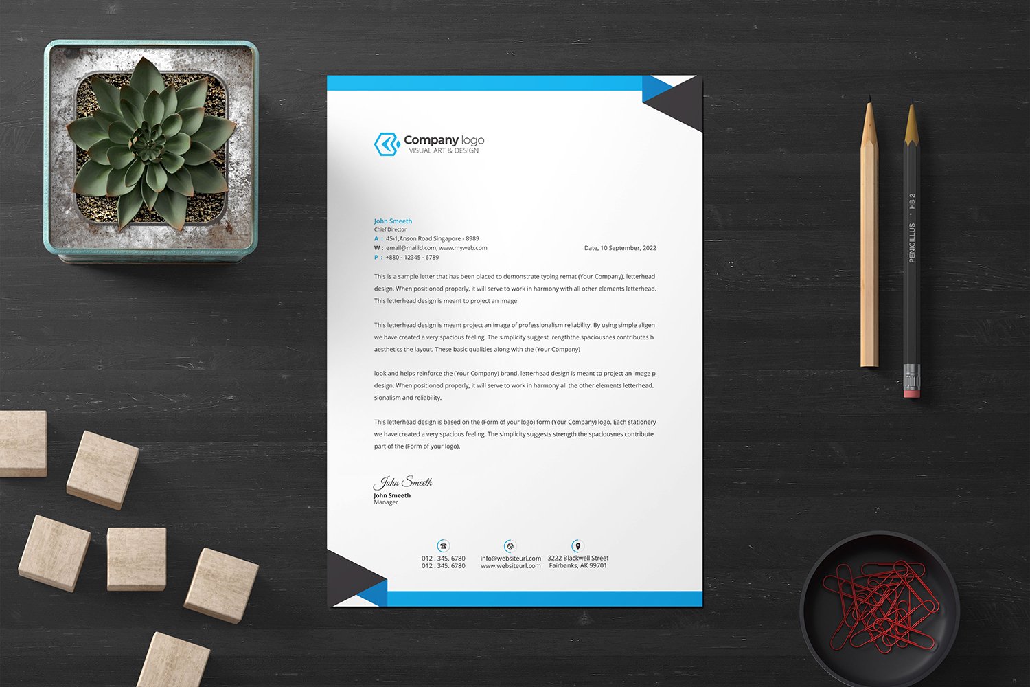 Letterhead - Corporate Identity Template