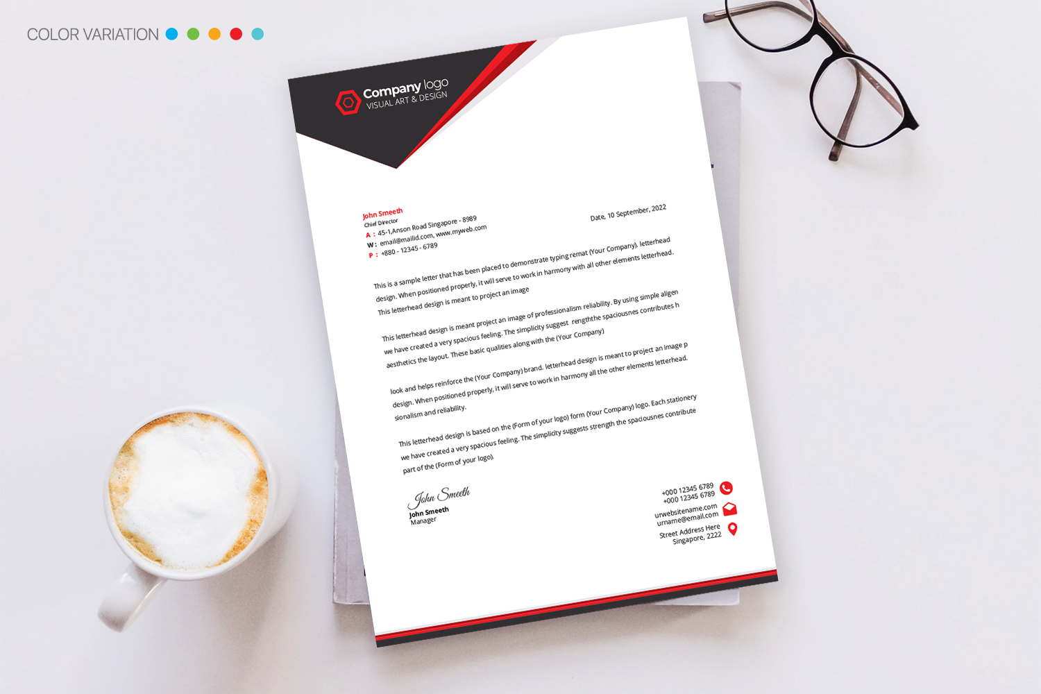 Letterhead - Corporate Identity Template