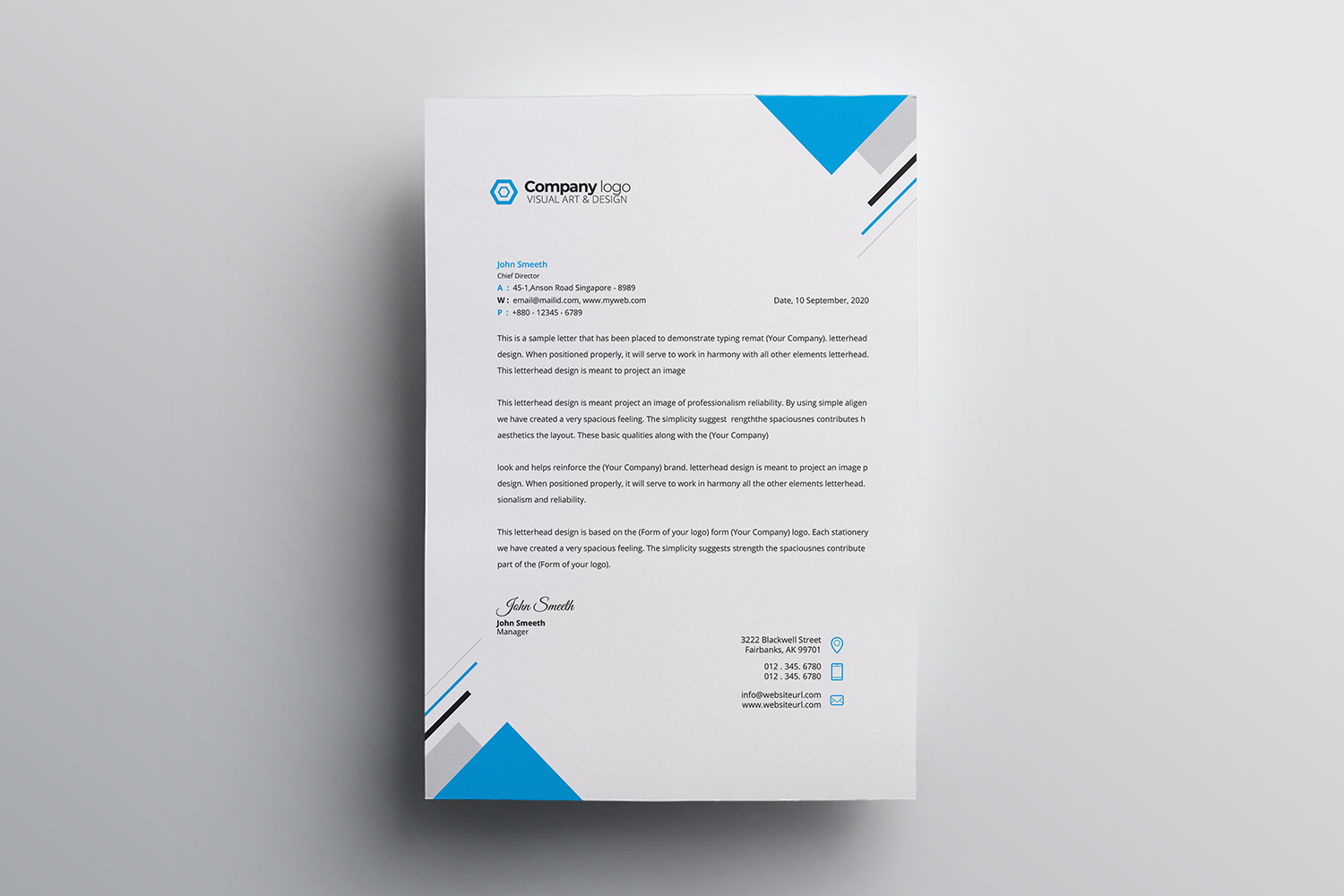 Letterhead - Corporate Identity Template