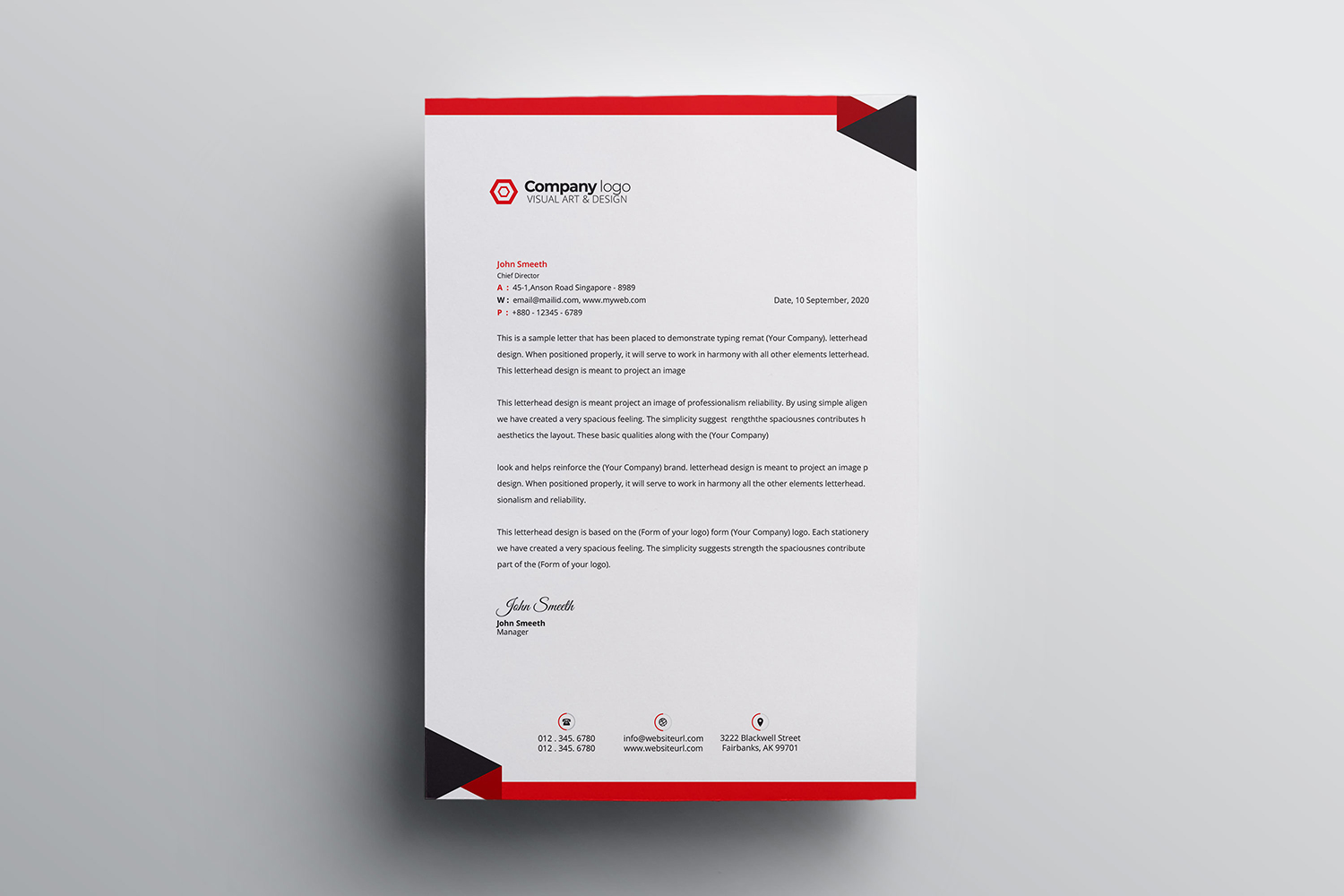 Letterhead - Corporate Identity Template