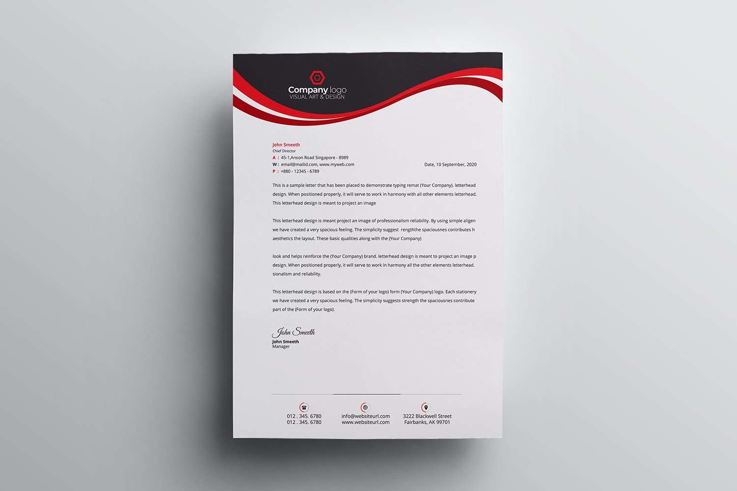 Letterhead - Corporate Identity Template