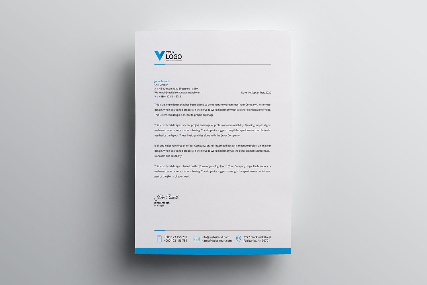 Letterhead - Corporate Identity Template