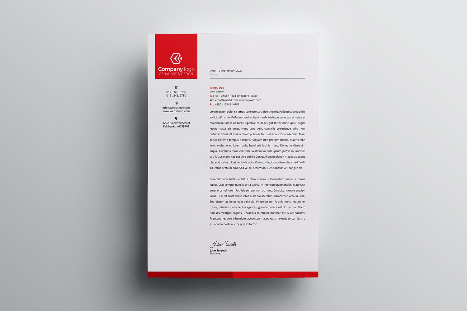 Letterhead - Corporate Identity Template