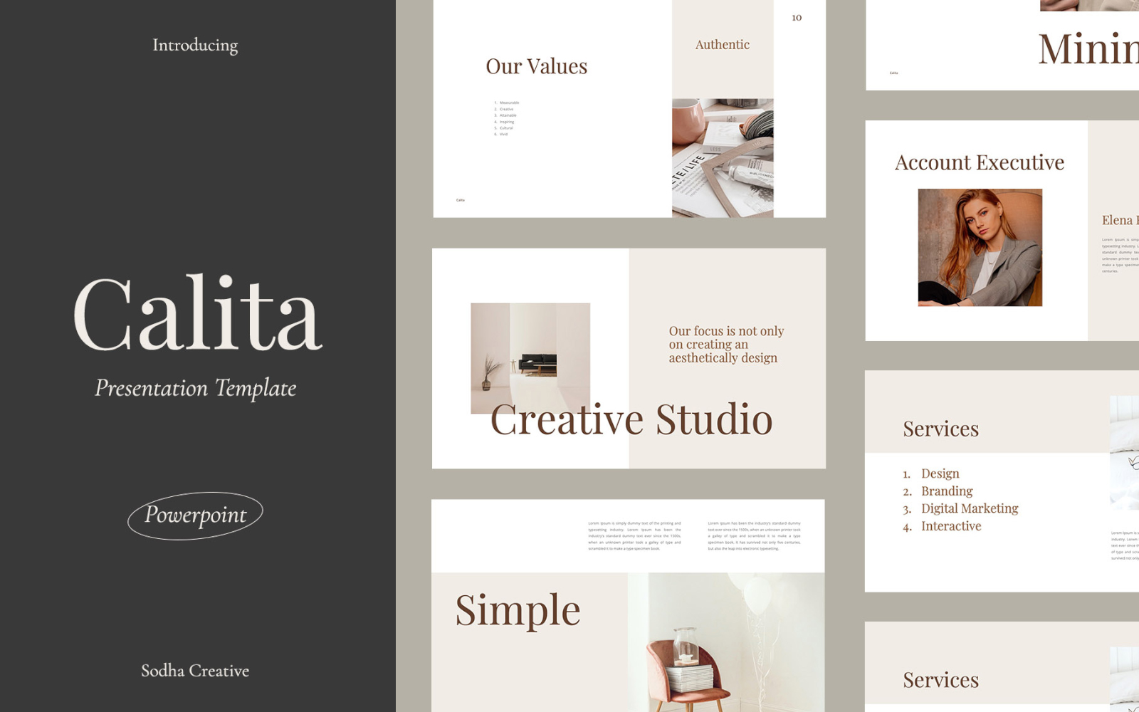 Calita PowerPoint template