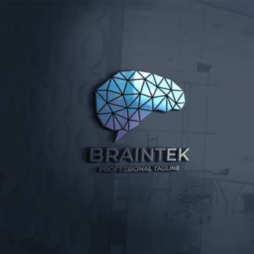 Brain Computer Logo Templates 113405