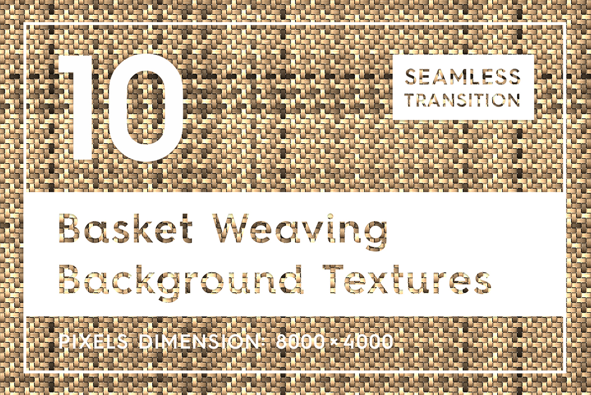 10 Basket Weaving Textures Background