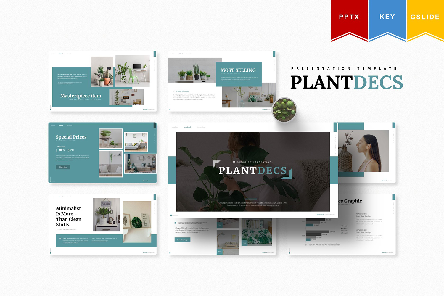 Plantdecs | , Keynote, Google Slide PowerPoint template