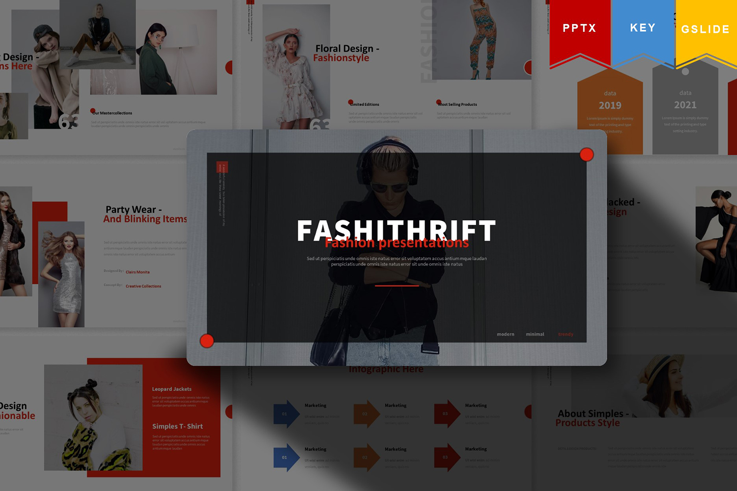 Fashithrift | Keynote, Google Slide PowerPoint template