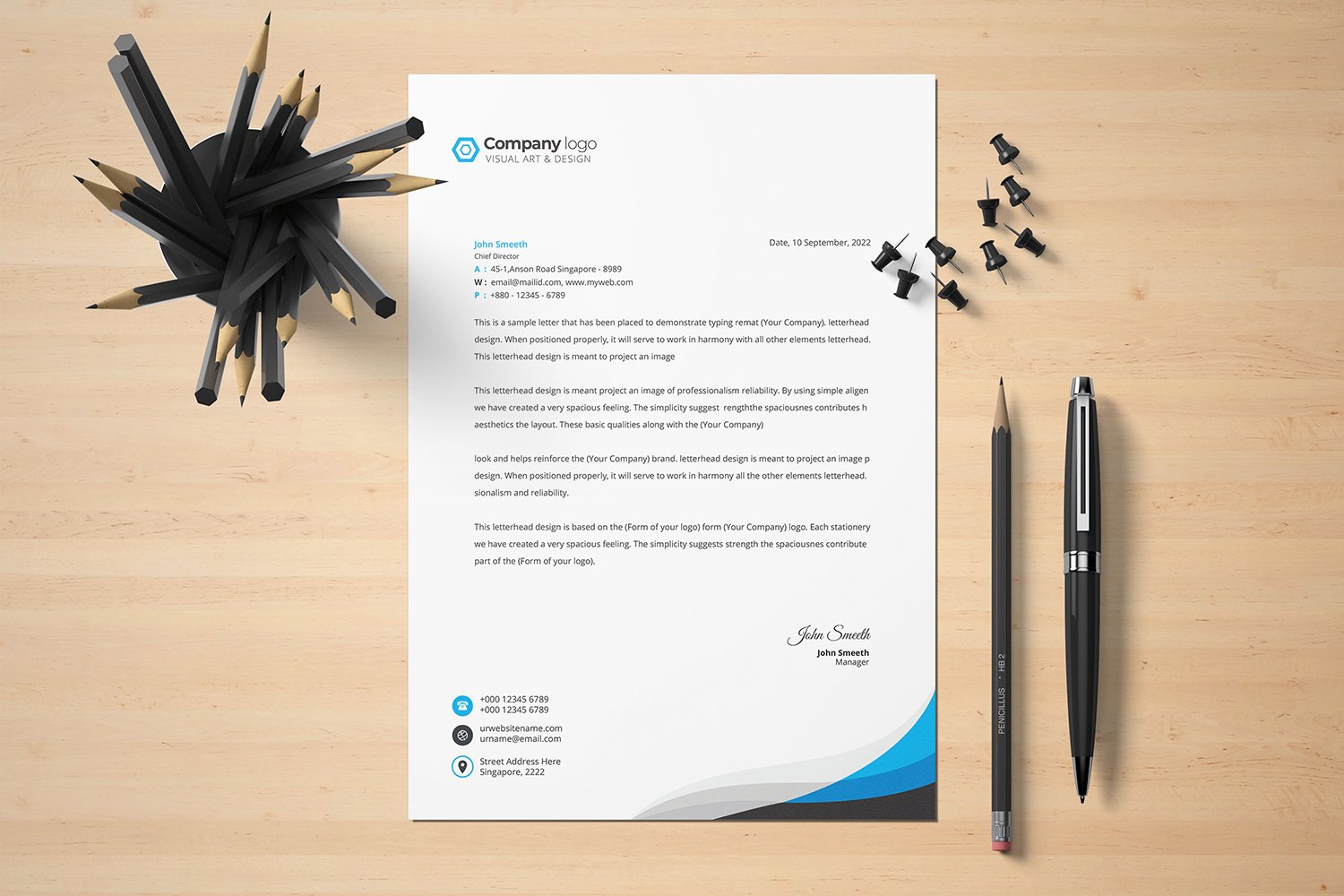 Letterhead - Corporate Identity Template