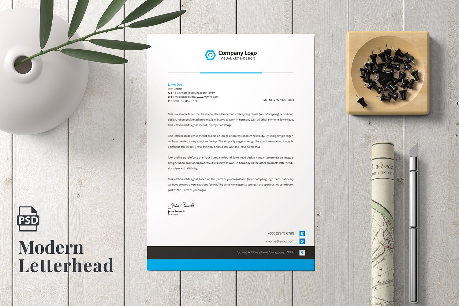 Letterhead - Corporate Identity Template