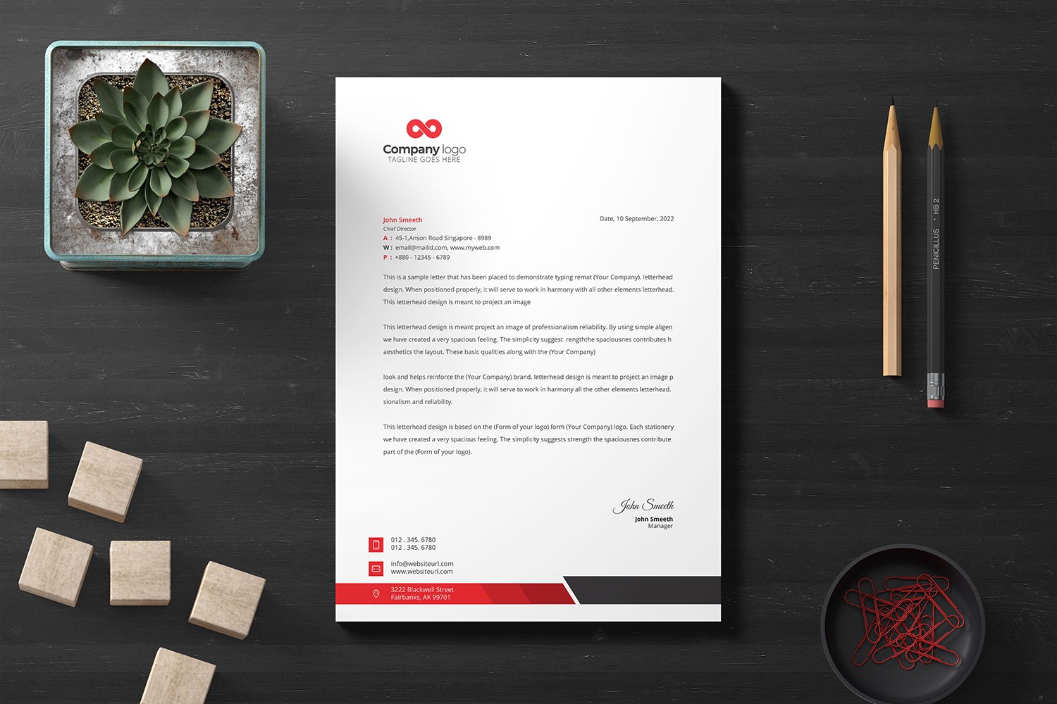 Letterhead - Corporate Identity Template