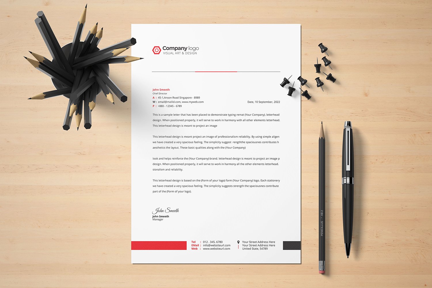 Letterhead - Corporate Identity Template