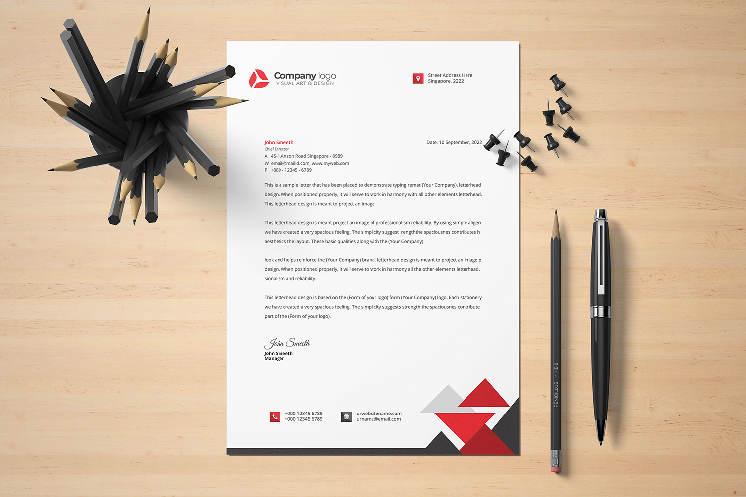 Letterhead - Corporate Identity Template