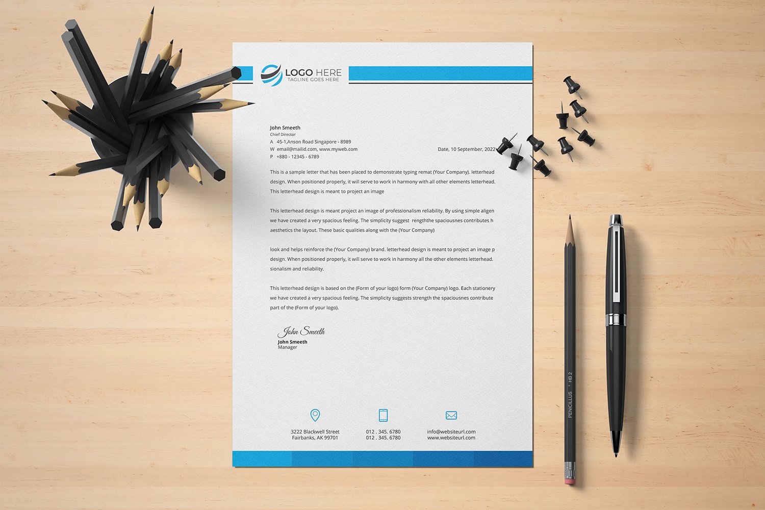 Letterhead - Corporate Identity Template