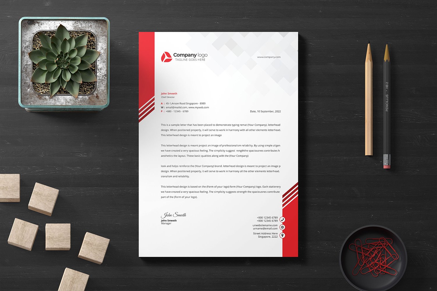 Letterhead - Corporate Identity Template