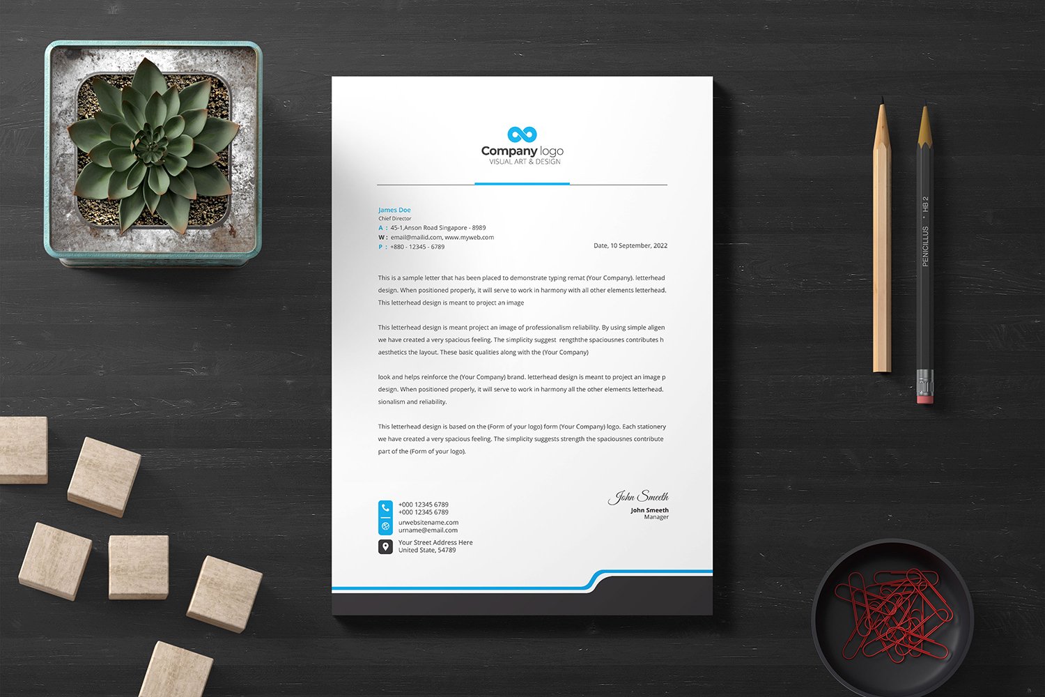 Letterhead - Corporate Identity Template