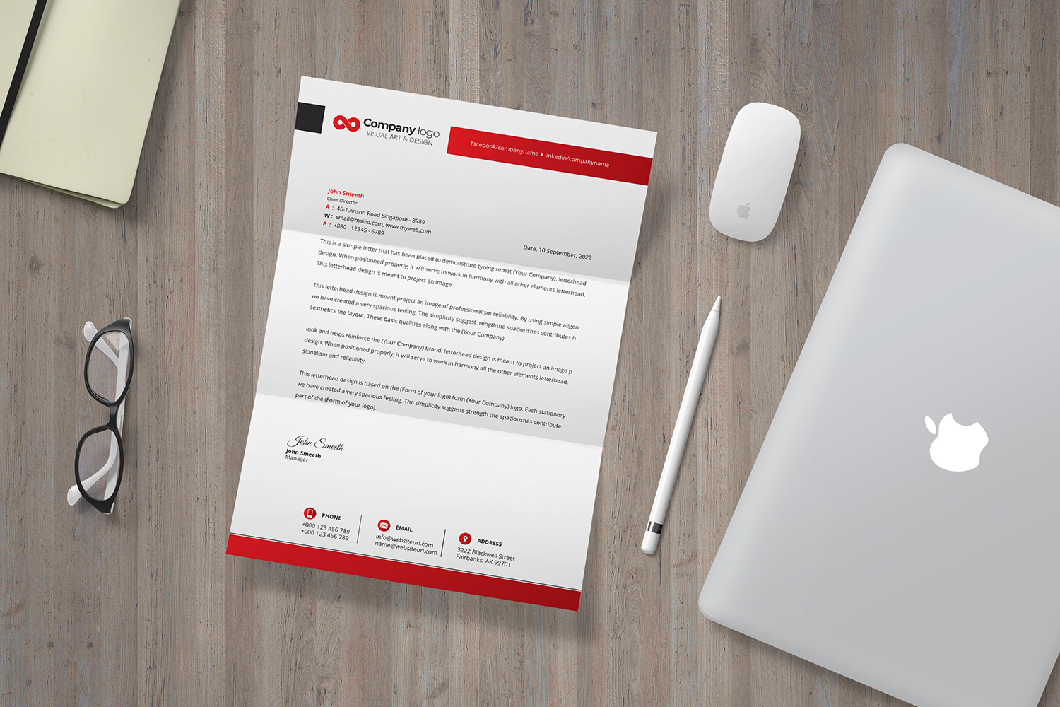 Letterhead - Corporate Identity Template