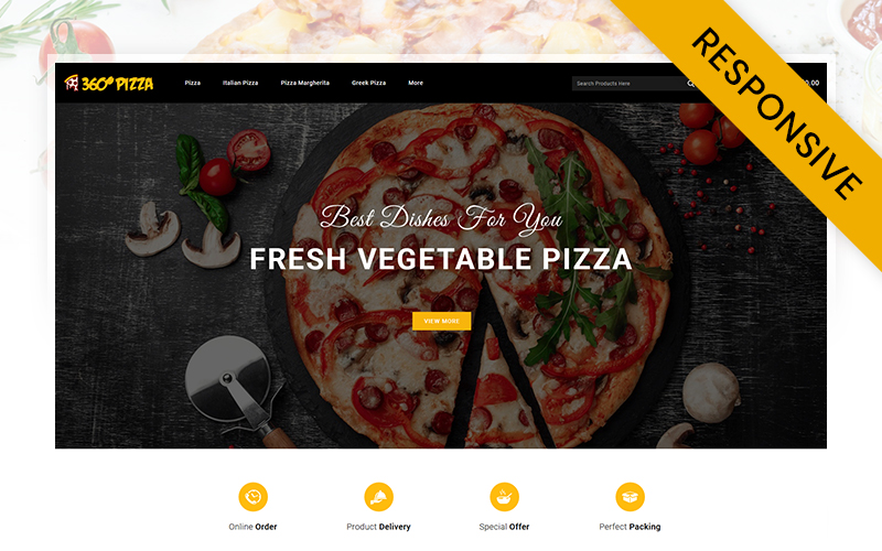 PizzaMart - Online Pizza Store OpenCart Responsive Template