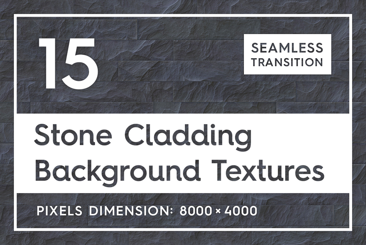 15 Seamless Stone Cladding Textures Background