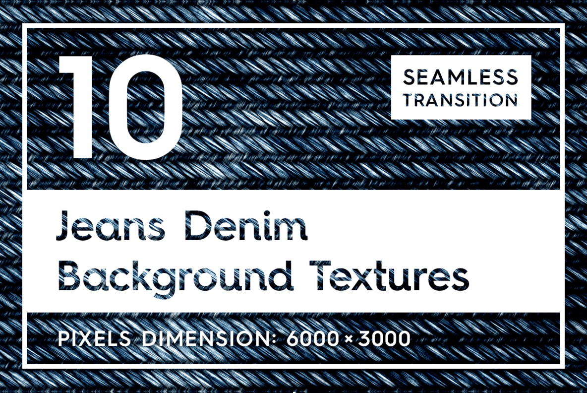 10 Seamless Jeans Denim Textures Background