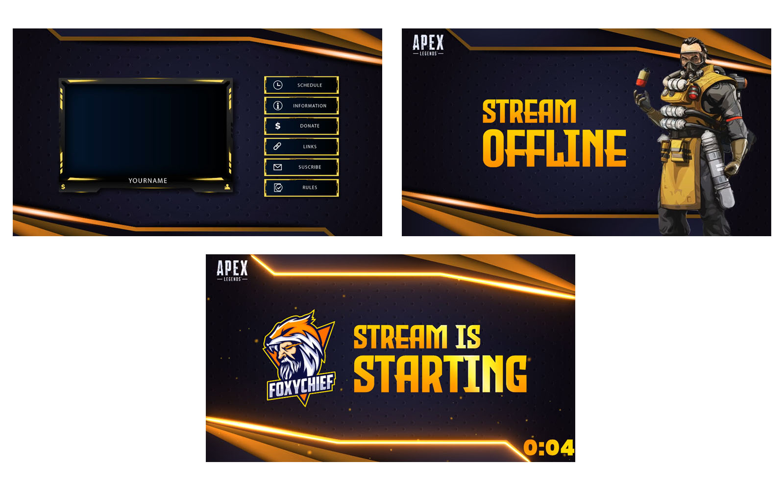 Streaming Pack Motion Graphics Template