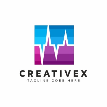 Soundflatflat Designfunhumanitmediaplaypointradiosocialsocial Logo Templates 114042