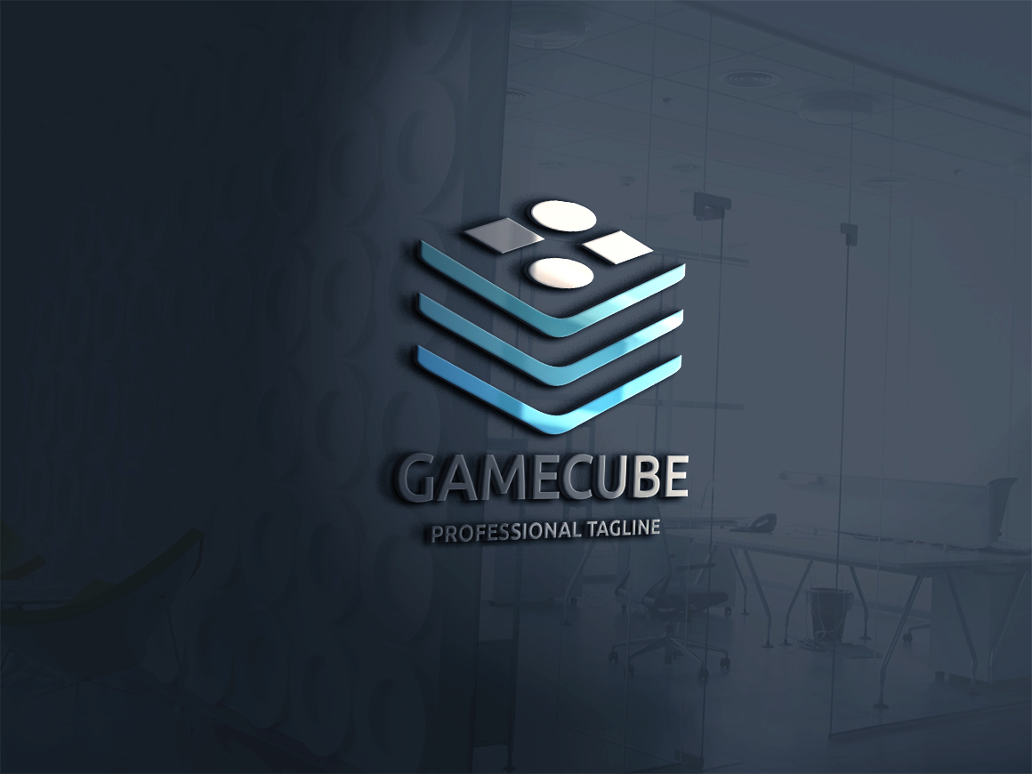 Game Cube Logo Template