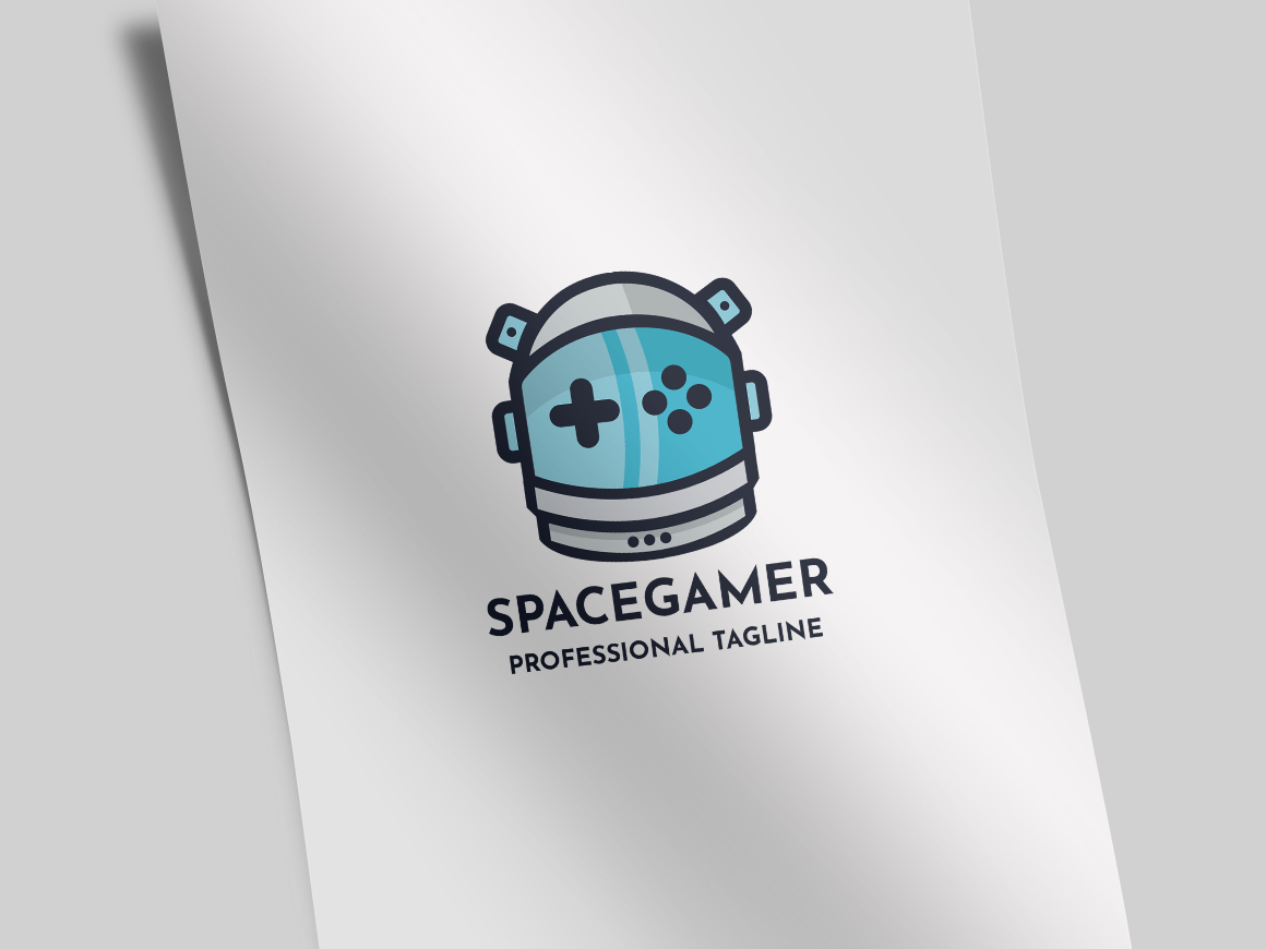 Space Gamer Logo Template