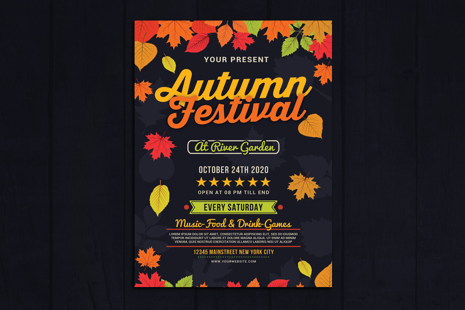 Autumn Festival Flyer - Corporate Identity Template