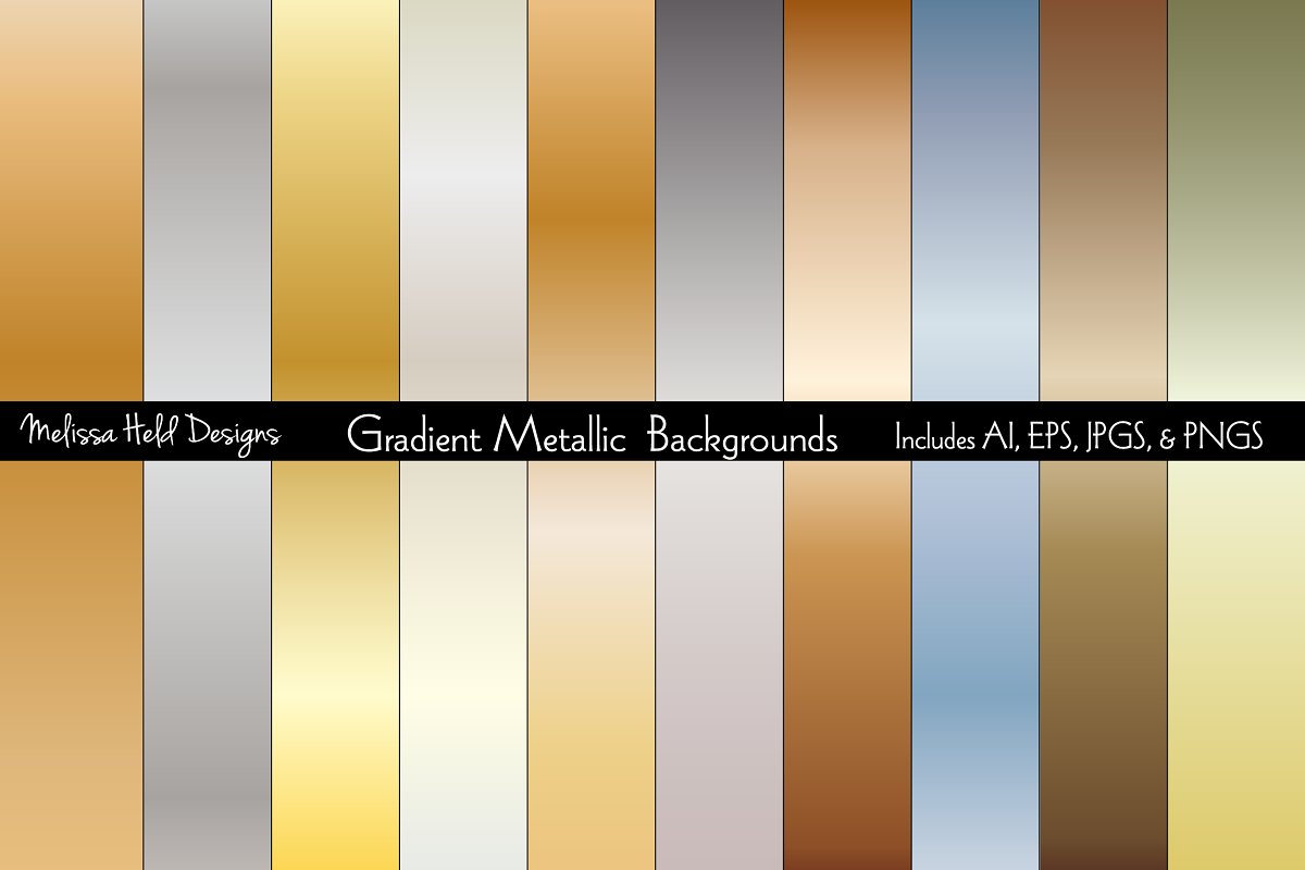 Gradient Metallic Vector Background