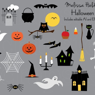 Halloween Spider Illustrations Templates 114137