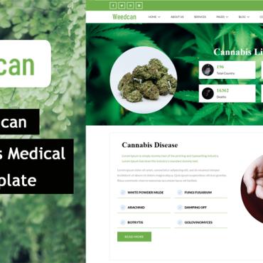 Cannabis Shop Responsive Website Templates 114301