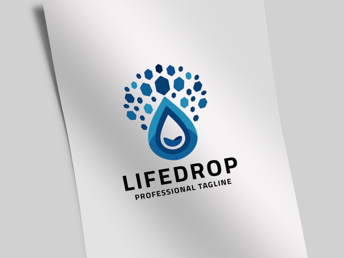 Life Drop Logo Template