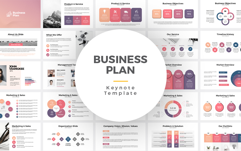 Modern Business Plan Presentation - Keynote template