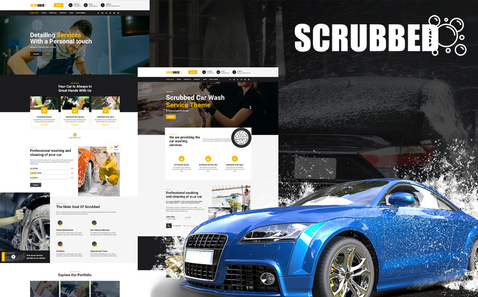 Scrubbed - Car Wash WordPress Theme