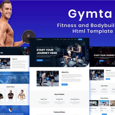 Gym Fitness Responsive Website Templates 114544