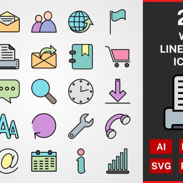 Icons Linear Icon Sets 114707