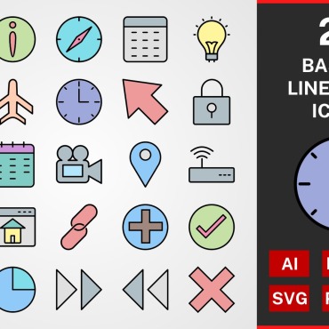 Icons Linear Icon Sets 114711
