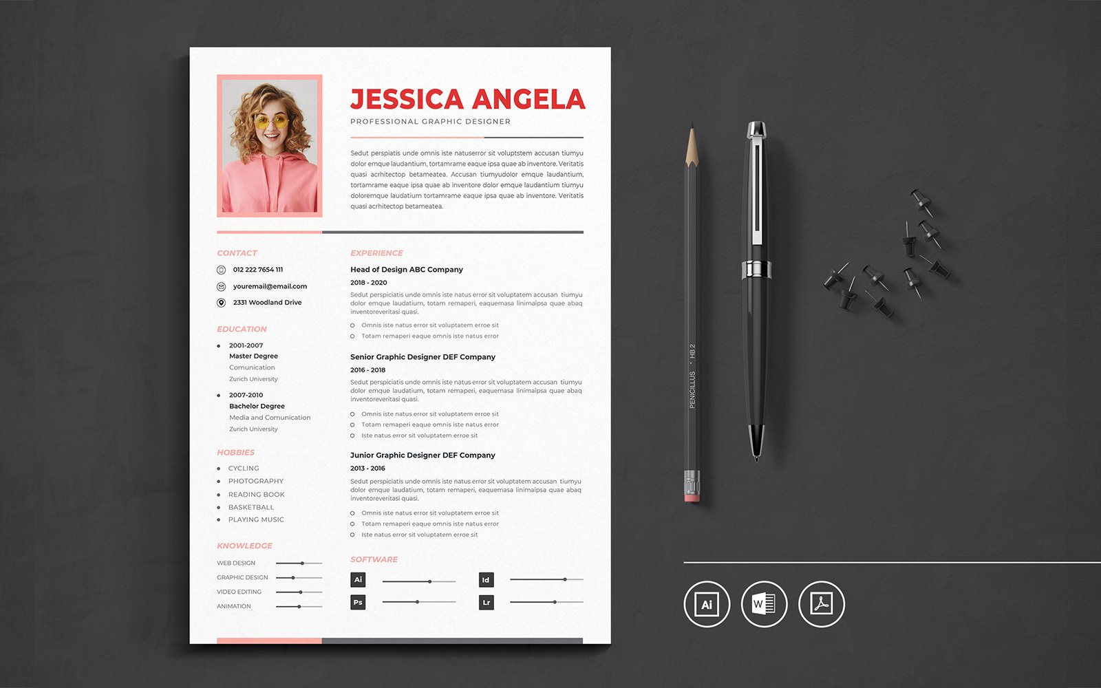 Minimalist CV Vol.12 Resume Template