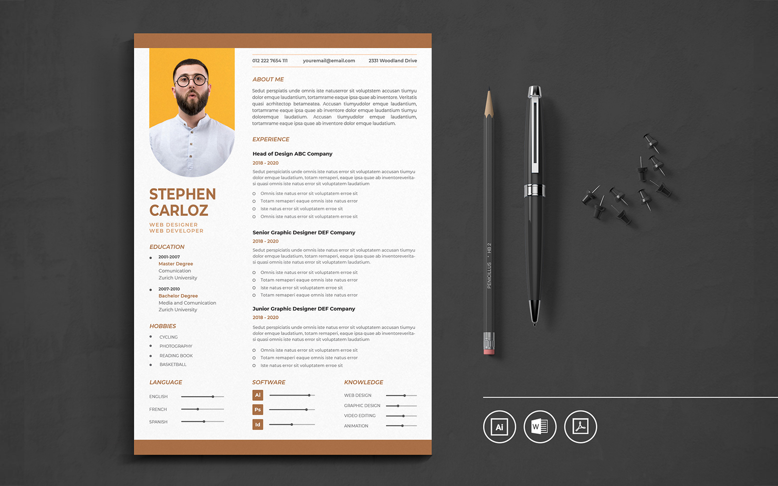 Minimalist CV Vol.9 Resume Template