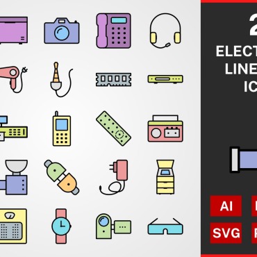 Icons Linear Icon Sets 114791