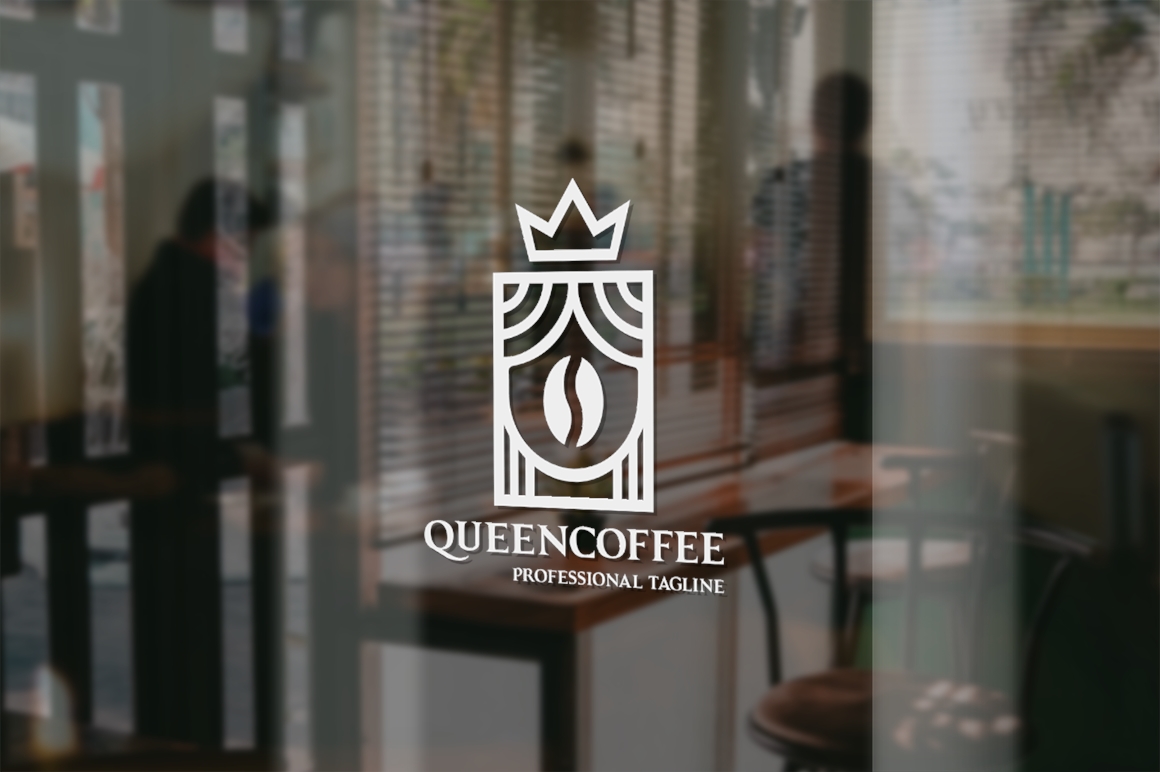 Queen Coffee Logo Template