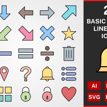 Icons Linear Icon Sets 114963
